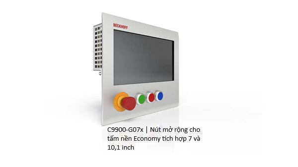 Mô-đun nút nhấn mở rộng dành riêng cho các dòng panel cảm ứng 7 inch và 10.1 inch (dòng Economy) lắp âm tủ (built-in) | C99xx
