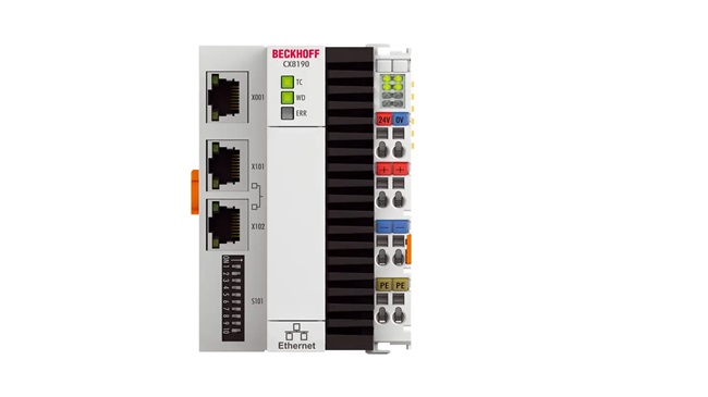 Máy tính nhúng Beckhoff CX8190 | CPU Arm® Cortex®-A9, tích hợp switch Ethernet 2 cổng