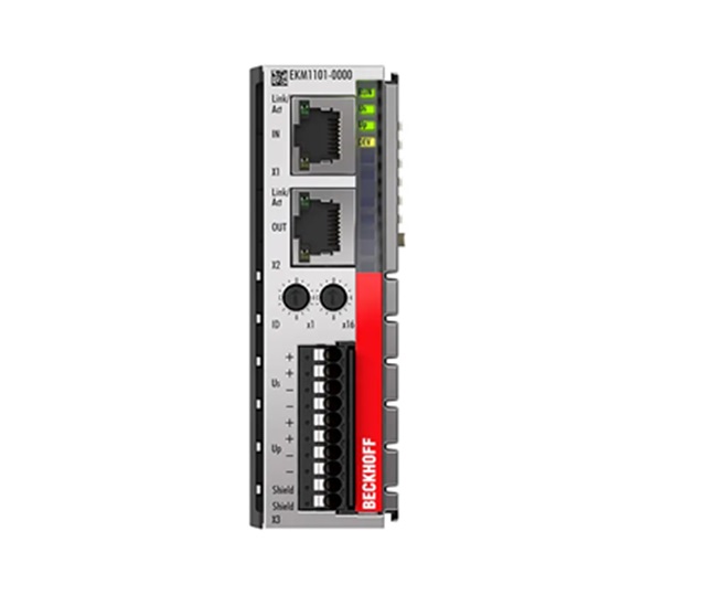Bộ ghép nối EtherCAT Beckhoff EKM1101 – Có công tắc ID & chức năng chẩn đoán