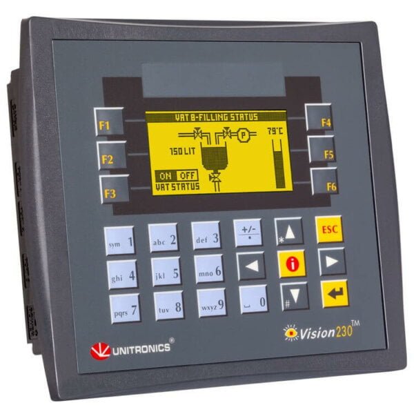 Bộ lập trình PLC tích hợp màn hình HMI 3.2 inch Unitronics Vision230