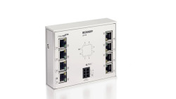 Bộ chia mạng 8 cổng EtherCAT Beckhoff CU1128 | Tốc độ 100 Mbit/s, Nguồn 24V DC, RJ45