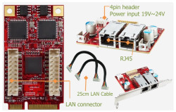 Card mở rộng Ethernet Innodisk EMPL-G2P2 (mPCIeto dualPoE+ Module)